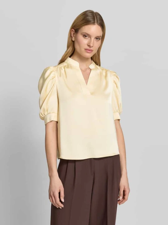 Zdjęcie produktu Bluzka z długim rękawem z bufiastymi rękawami model 'Roella' NEO NOIR Pastelowy żółty