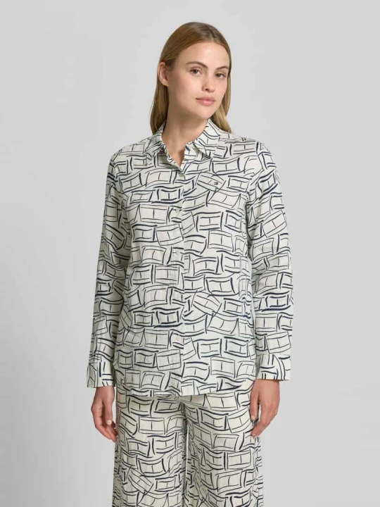 Zdjęcie produktu Bluzka z długim rękawem z czystego lnu o kroju relaxed fit Tommy Hilfiger Écru