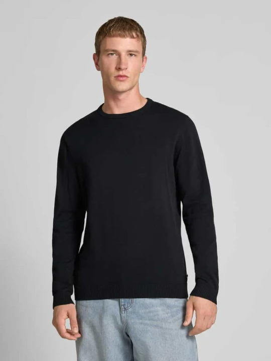 Zdjęcie produktu Bluzka z długim rękawem z dekoltem okrągłym Jack&Jones Czarny