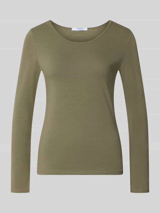 Zdjęcie produktu bluzka z długim rękawem z okrągłym dekoltem ZABAIONE Khaki