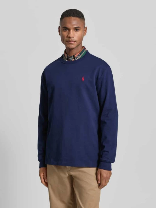 Zdjęcie produktu Longsleeve z przeszyciem z logo Polo Ralph Lauren Granatowy