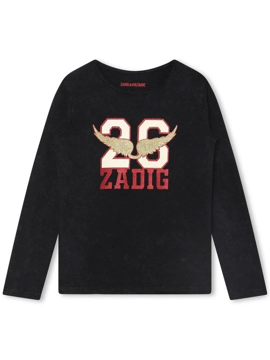 Zdjęcie produktu Bluzka z długim rękawem Zadig&Voltaire czarny