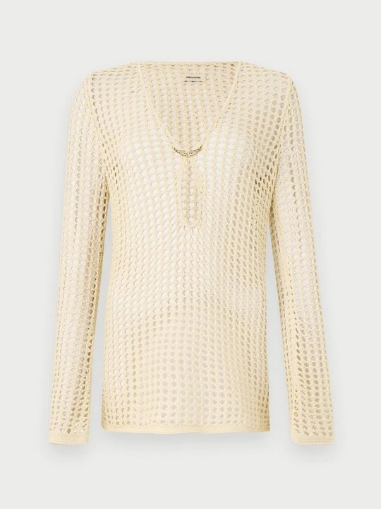 Zdjęcie produktu Bluzka z długim rękawem Zadig&Voltaire mleczny