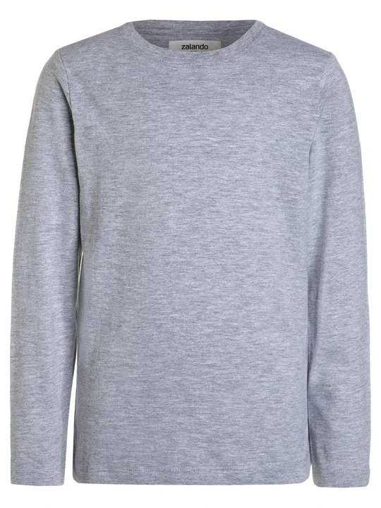 Zdjęcie produktu Bluzka z długim rękawem Zalando Essentials jasnoszary melanż