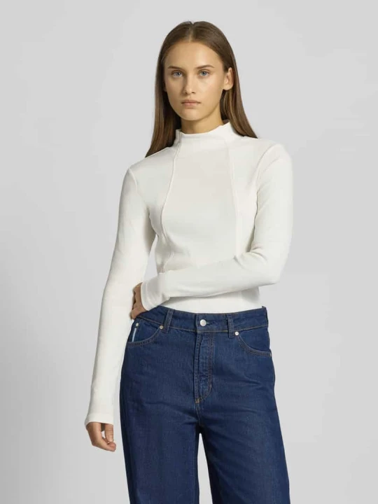 Zdjęcie produktu Bluzka z długim rękawem ze stójką G-Star Raw Złamany biały