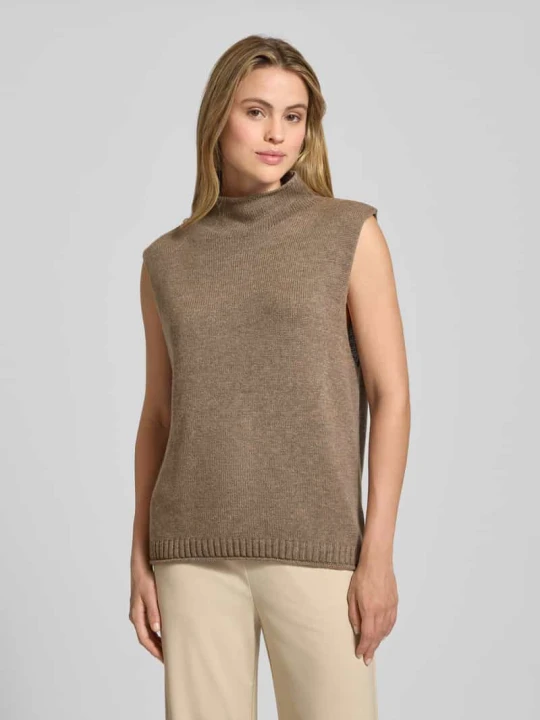 Zdjęcie produktu Bluzka z dzianiny z mieszanki kaszmiru z golfem model ‘LACY’ 0039 italy