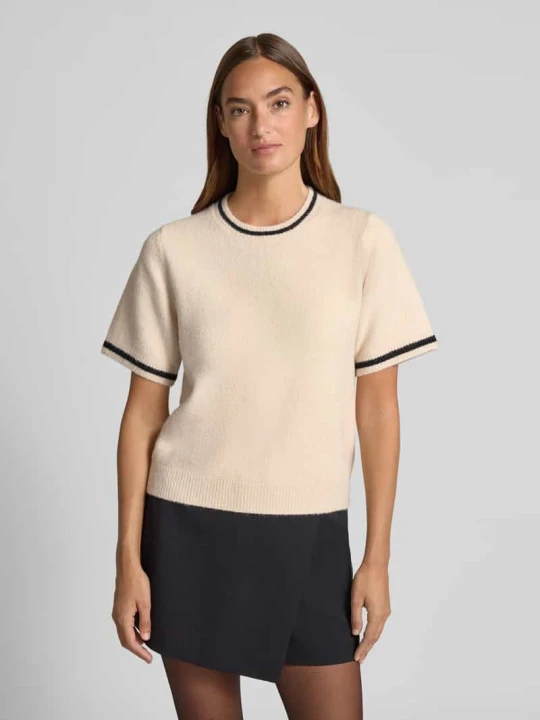 Zdjęcie produktu Krój regular fit sweter z dzianiny z dodatkiem wełny model „MAWINA” NEO NOIR Beżowy