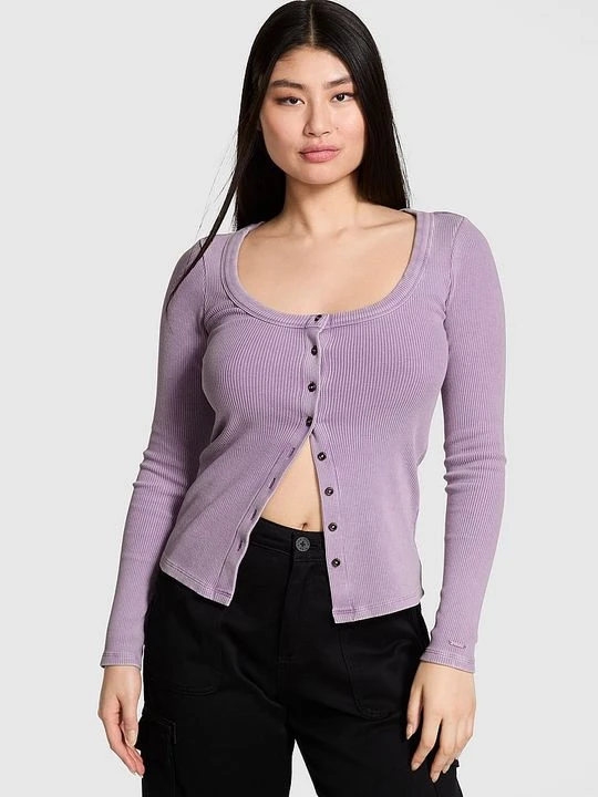Zdjęcie produktu Bluzka z guziczkami Victoria's Secret Fioletowy