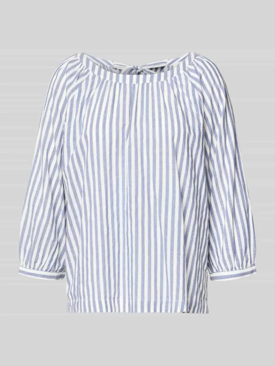 Zdjęcie produktu Bluzka z krótkim rękawem o kroju loose fit z mieszanki wiskozy i bawełny s.Oliver Błękitny