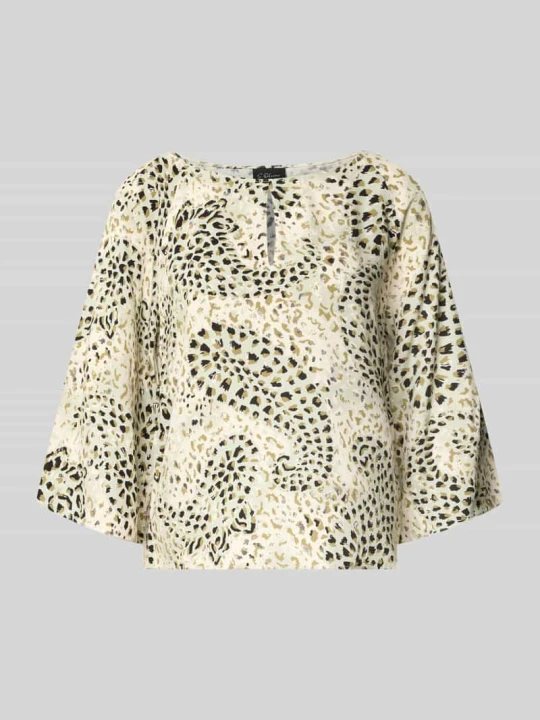 Zdjęcie produktu Bluzka z krótkim rękawem o kroju relaxed fit z czystej wiskozy s.Oliver Limonkowy