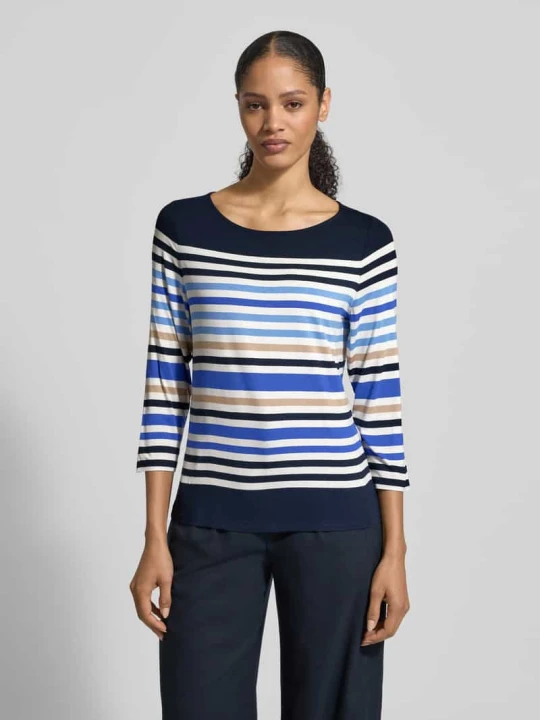 Zdjęcie produktu Longsleeve z mieszanki wiskozy i elastanu z rękawem 3/4 Betty Barclay Granatowy