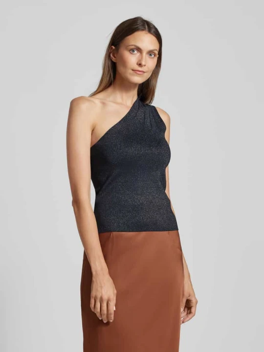 Zdjęcie produktu Bluzka z odkrytymi ramionami z imitacji dzianiny Ted Baker Ciemnoniebieski