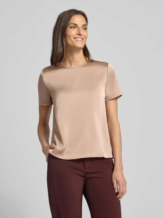 Zdjęcie produktu Bluzka z okrągłym dekoltem Calvin Klein Beżowy