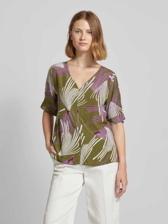 Zdjęcie produktu Bluzka z rękawem o dł. 3 / 4 model ‘Evrin’ Lieblingsstück Khaki