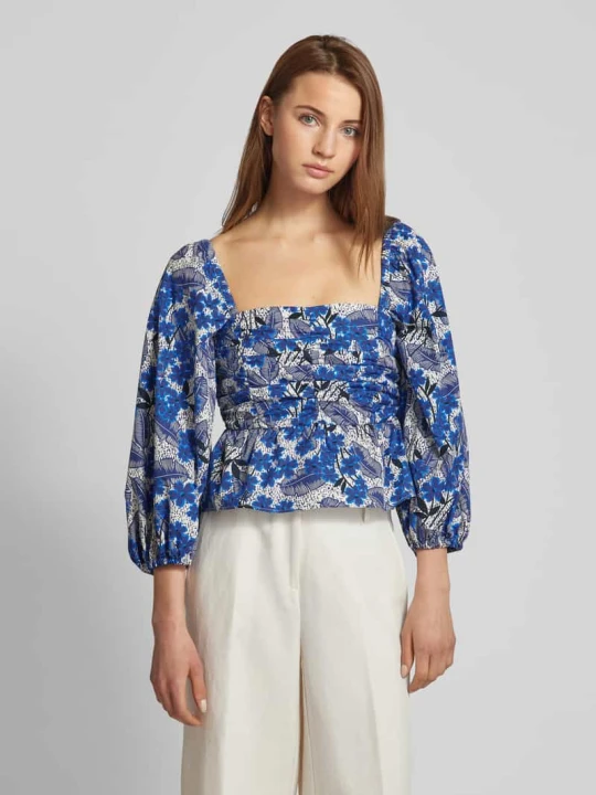 Zdjęcie produktu Bluzka z rękawem o dł. 3/4 model ‘PALPITI’ Weekend Max Mara Królewski niebieski