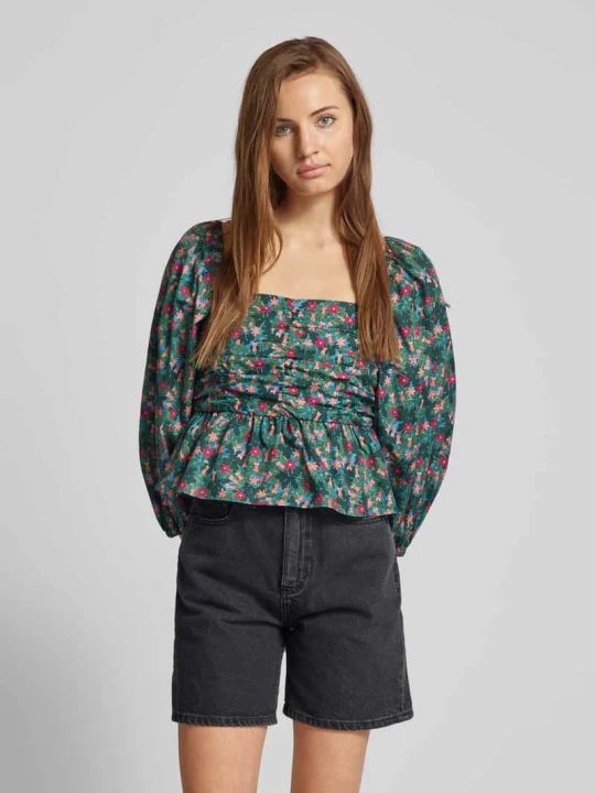 Zdjęcie produktu Bluzka z rękawem o dł. 3/4 model ‘PALPITI’ Weekend Max Mara Ciemnozielony