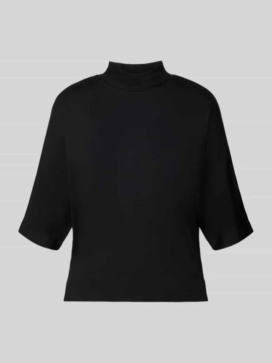 Zdjęcie produktu bluzka z rękawem o dł. 3 / 4 o kroju relaxed fit z mieszanka wiskozy model 'Sinse' Opus Czarny
