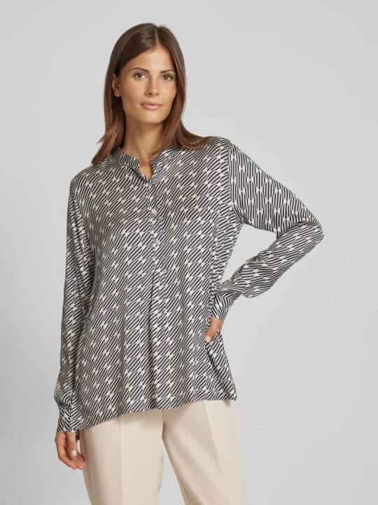 Zdjęcie produktu Bluzka z rozcięciami po bokach model ‘JANICE’ 0039 italy Czarny