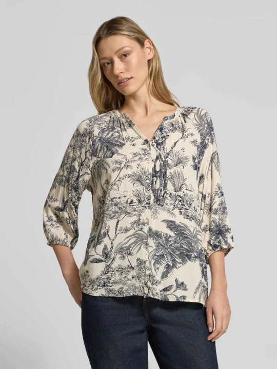 Zdjęcie produktu Bluzka z wiskozy o kroju relaxed fit model 'CARLI' Soyaconcept Granatowy