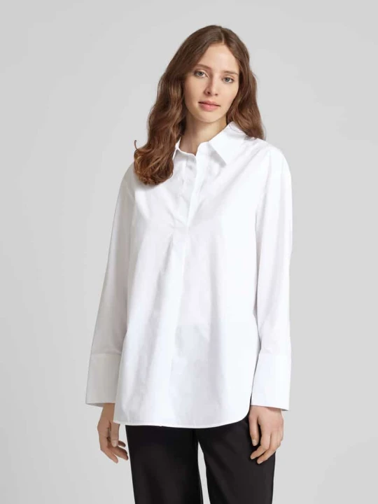Zdjęcie produktu Bluzka z wykładanym kołnierzem model ‘Bicona’ Boss Biały