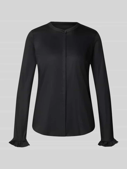 Zdjęcie produktu Bluzka ze stójką i rękawami z falbanami model 'Mattie' MOS MOSH Czarny