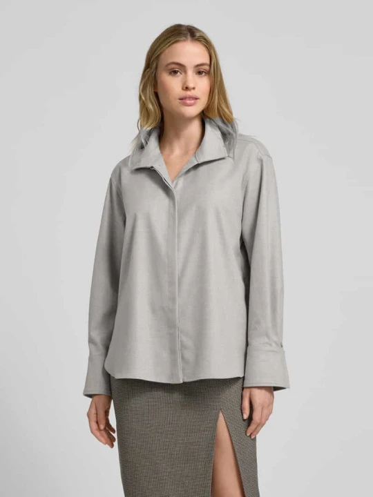 Zdjęcie produktu Bluzka ze stójką Style Icon Collection Średnioszary melanż