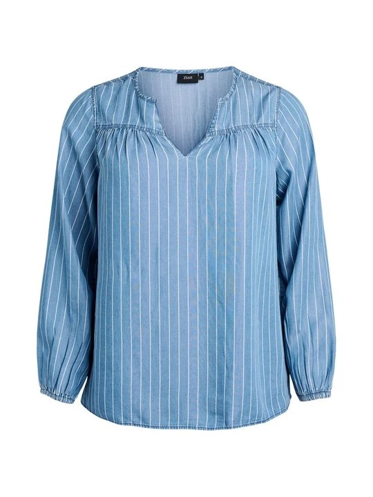 Zdjęcie produktu Bluzka Zizzi jasnoniebieski denim