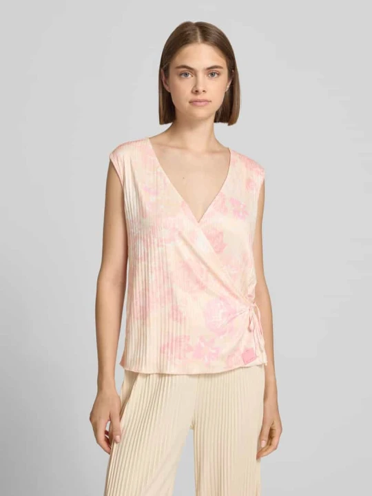 Zdjęcie produktu Bluzkowy top w kopertowy styl model 'Solin' Oh April Różowy melanż
