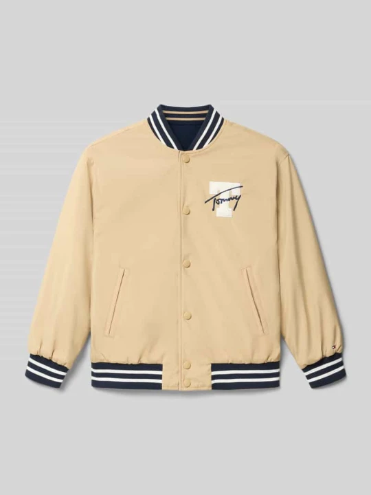 Zdjęcie produktu Bluzon dwustronny o kroju regular fit z bawełny Tommy Hilfiger Camel