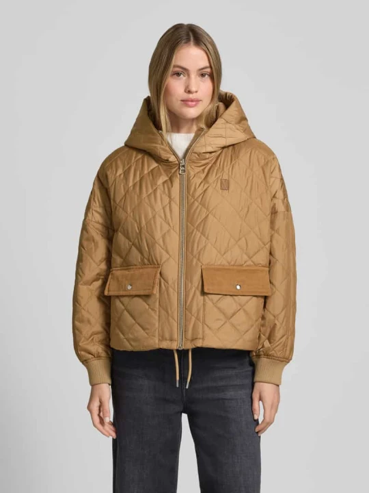 Zdjęcie produktu Kurtka pikowana oversized z kapturem Marc O'Polo Camel