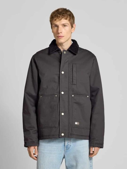 Zdjęcie produktu Bluzon o kroju regular fit z czystej bawełny Tommy Jeans Czarny