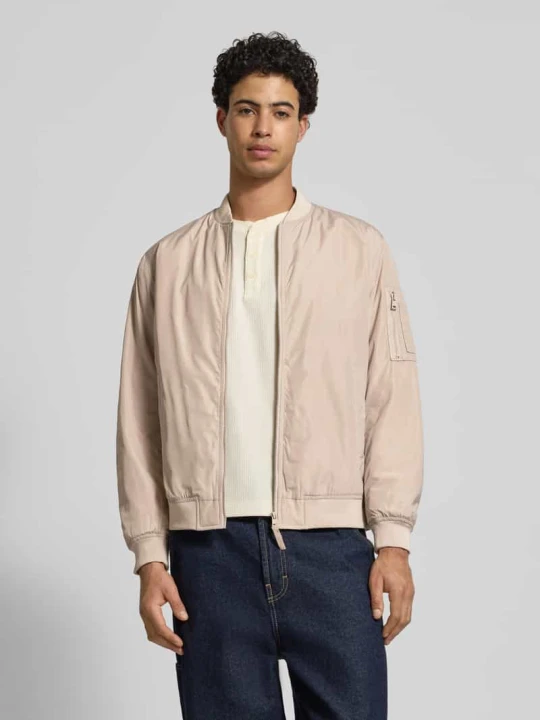 Zdjęcie produktu Kurtka blouson o kroju regular fit z kołnierzem w stylu college, model 'JOSHUA' Only & Sons Beżowy