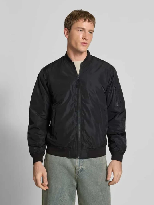 Zdjęcie produktu Kurtka blouson o kroju regular fit z kołnierzem w stylu college, model 'JOSHUA' Only & Sons Czarny