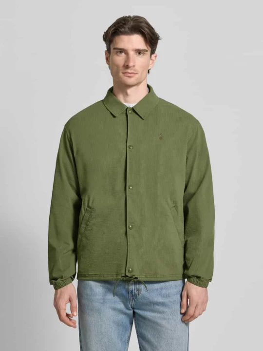 Zdjęcie produktu bluzon o kroju regular fit z mieszanka bawełny model 'SEERSUCKER' Polo Ralph Lauren Oliwkowy