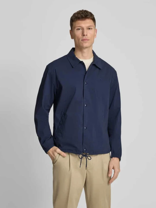Zdjęcie produktu bluzon o kroju regular fit z mieszanka bawełny model 'SEERSUCKER' Polo Ralph Lauren Granatowy