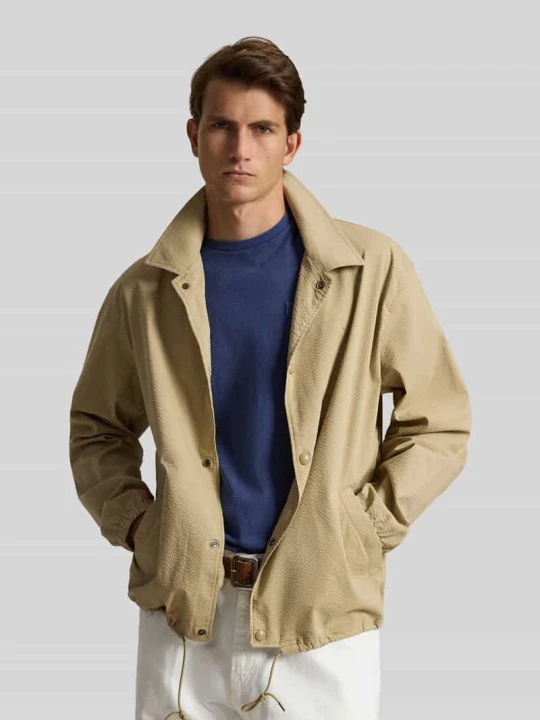 Zdjęcie produktu bluzon o kroju regular fit z mieszanka bawełny model 'SEERSUCKER' Polo Ralph Lauren Beżowy