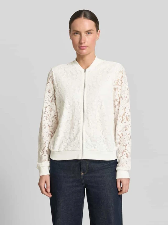 Zdjęcie produktu bluzon o kroju regular fit z mieszanki bawełny model 'HONEY' Vero Moda Biały