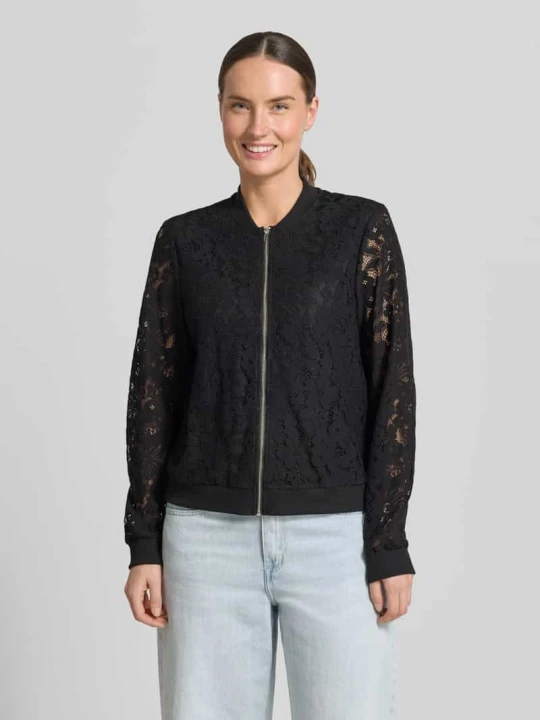 Zdjęcie produktu bluzon o kroju regular fit z mieszanki bawełny model 'HONEY' Vero Moda Czarny