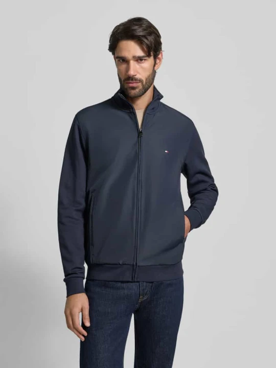 Zdjęcie produktu Bluzon o kroju regular fit z mieszanki bawełny Tommy Hilfiger Granatowy