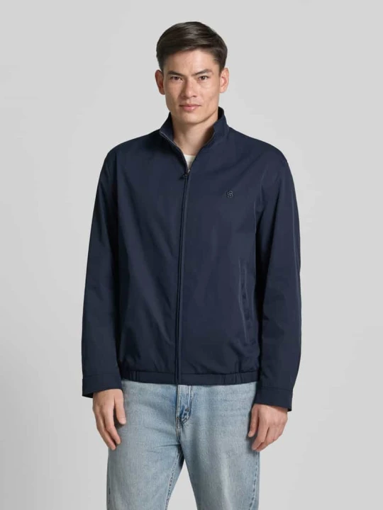 Zdjęcie produktu Bluzon o kroju regular fit z wyhaftowanym logo model 'H-CARVO' Boss Granatowy