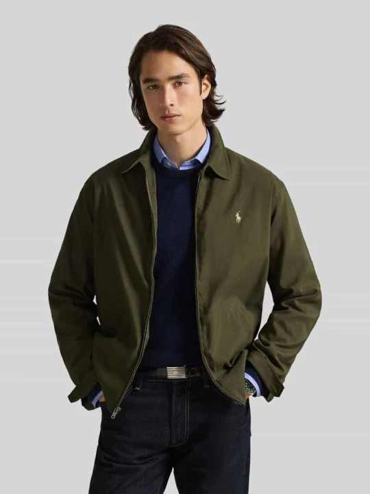 Zdjęcie produktu Bluzon o kroju regular fit z wyhaftowanym logo Polo Ralph Lauren Ciemnozielony