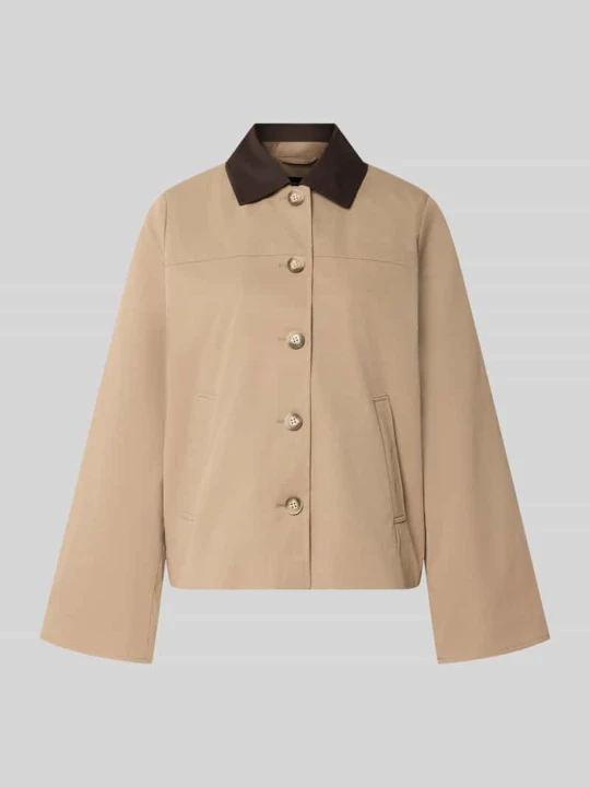 Zdjęcie produktu Bluzon o kroju regular fit z wykładanym kołnierzem model 'CHELSEAPOPPY' Vero Moda Beżowy