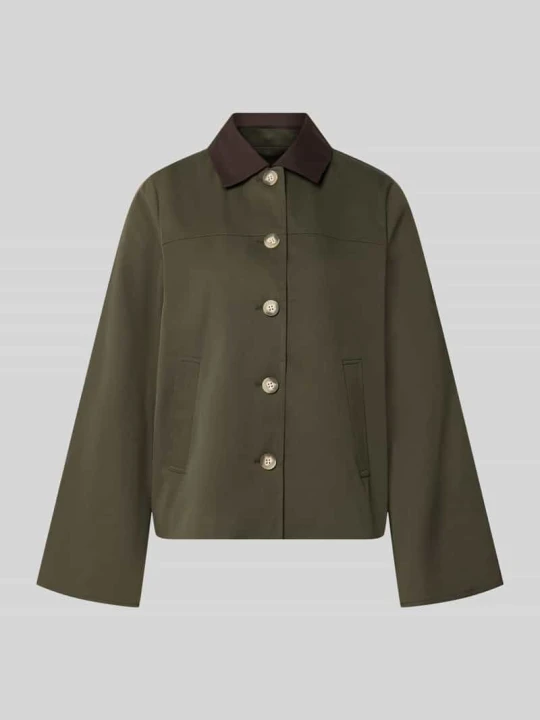Zdjęcie produktu Bluzon o kroju regular fit z wykładanym kołnierzem model 'CHELSEAPOPPY' Vero Moda Oliwkowy