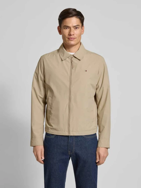 Zdjęcie produktu Bluzon o kroju regular fit z wykładanym kołnierzem Tommy Hilfiger Beżowy