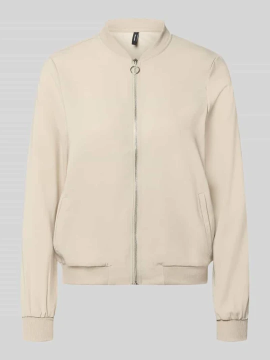 Zdjęcie produktu bluzon o kroju regular fit z wzorem na całej powierzchni model 'COCO' Vero Moda Beżowy