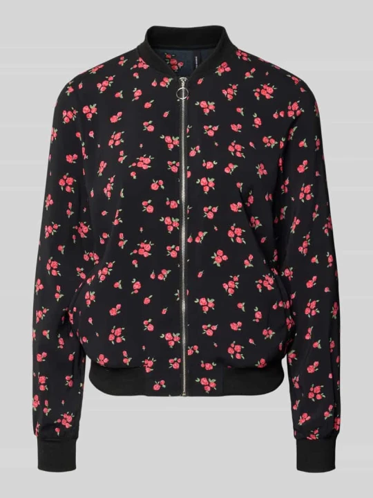 Zdjęcie produktu bluzon o kroju regular fit z wzorem na całej powierzchni model 'COCO' Vero Moda Czarny