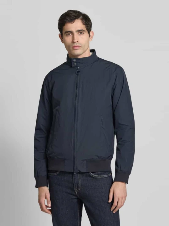 Zdjęcie produktu Kurtka blouson z kołnierzem stojącym krój regular fit model 'Royston' Barbour Granatowy