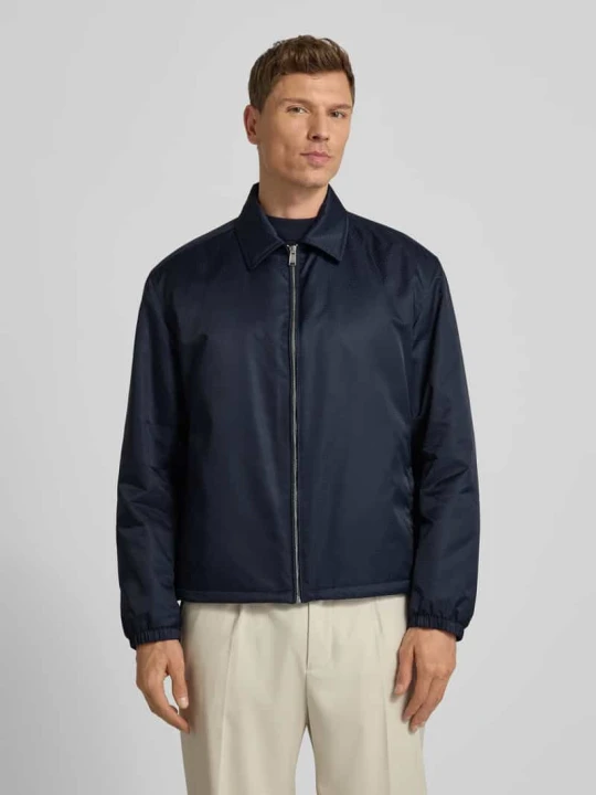 Zdjęcie produktu Bluzon o kroju regular fit z wzorem z logo model „H-CRESTELL” Boss Granatowy