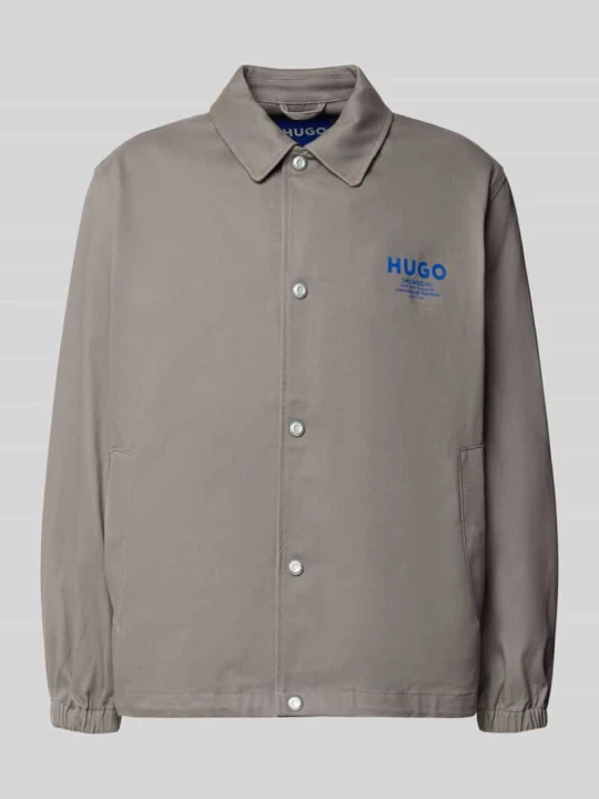 Zdjęcie produktu Bluzon o kroju relaxed fit z czystej bawełny model 'Biyo2631' Hugo Jasnoszary