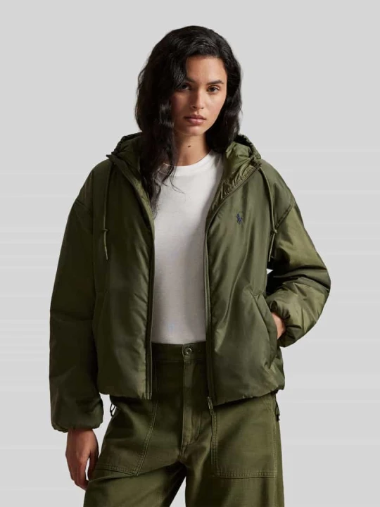 Zdjęcie produktu Bluzon o kroju relaxed fit z zamkiem błyskawicznym dwustronnym Polo Ralph Lauren Oliwkowy